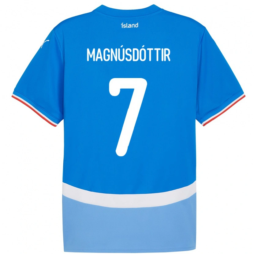 Danxen Damen Island Selma Sól Magnúsdóttir #7 Blau Heimtrikot Trikot 24-26 T-Shirt Schweiz
