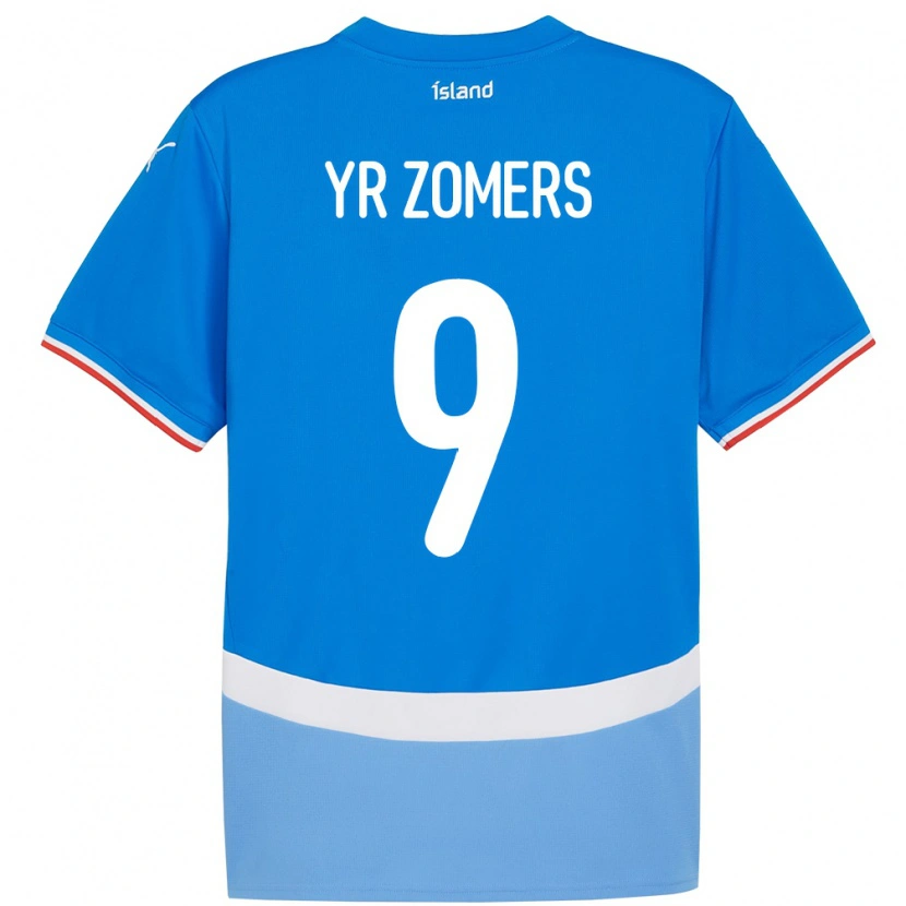 Danxen Damen Island Diljá Ýr Zomers #9 Blau Heimtrikot Trikot 24-26 T-Shirt Schweiz