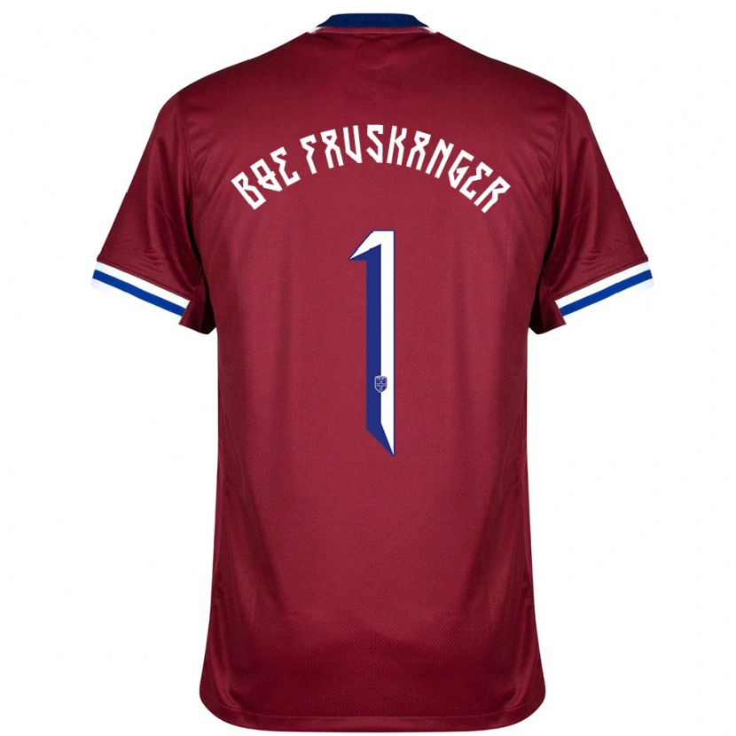 Danxen Damen Norwegen Einar Bøe Fauskanger #1 Rot Blau Weiß Heimtrikot Trikot 24-26 T-Shirt Schweiz