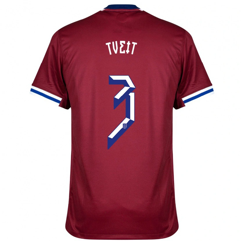 Danxen Damen Norwegen Aksel Tveit #3 Rot Blau Weiß Heimtrikot Trikot 24-26 T-Shirt Schweiz