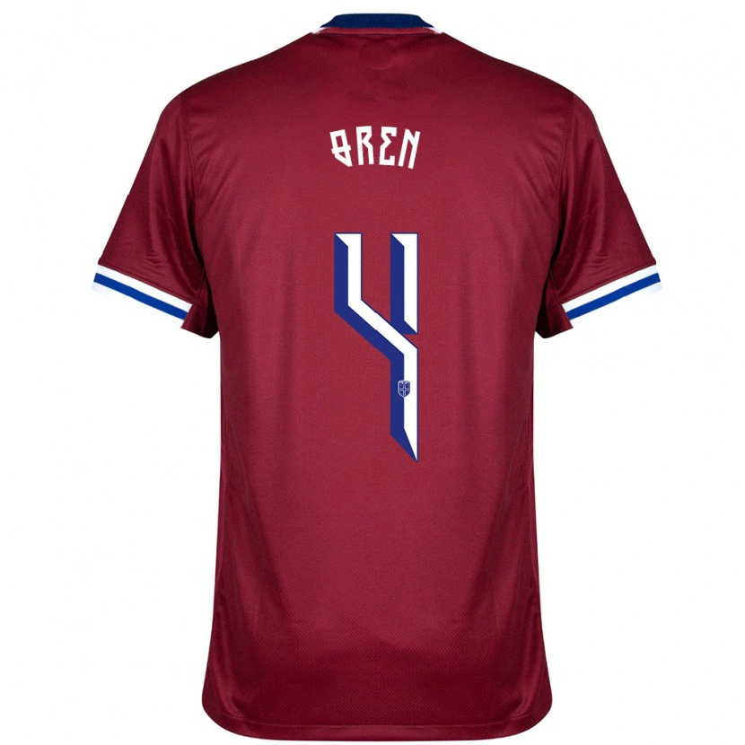 Danxen Damen Norwegen Mathias Øren #4 Rot Blau Weiß Heimtrikot Trikot 24-26 T-Shirt Schweiz