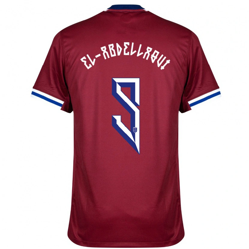 Danxen Damen Norwegen Jones El-Abdellaoui #9 Rot Blau Weiß Heimtrikot Trikot 24-26 T-Shirt Schweiz