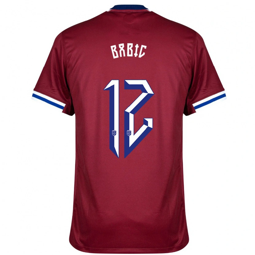 Danxen Damen Norwegen Lazar Babic #12 Rot Blau Weiß Heimtrikot Trikot 24-26 T-Shirt Schweiz