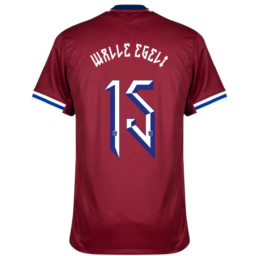 Danxen Damen Norwegen Sindre Walle Egeli #15 Rot Blau Weiß Heimtrikot Trikot 24-26 T-Shirt Schweiz