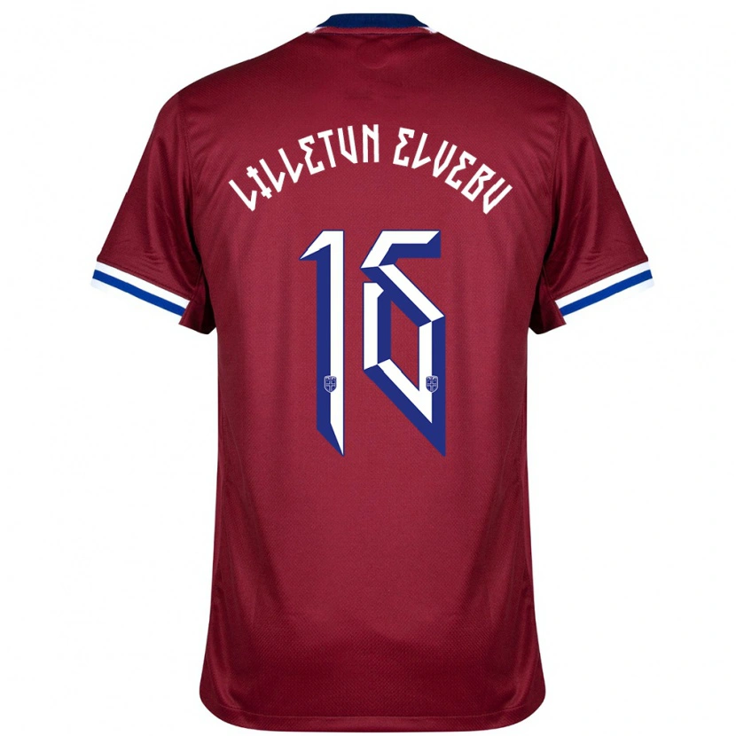 Danxen Damen Norwegen Aleksander Lilletun Elvebu #16 Rot Blau Weiß Heimtrikot Trikot 24-26 T-Shirt Schweiz