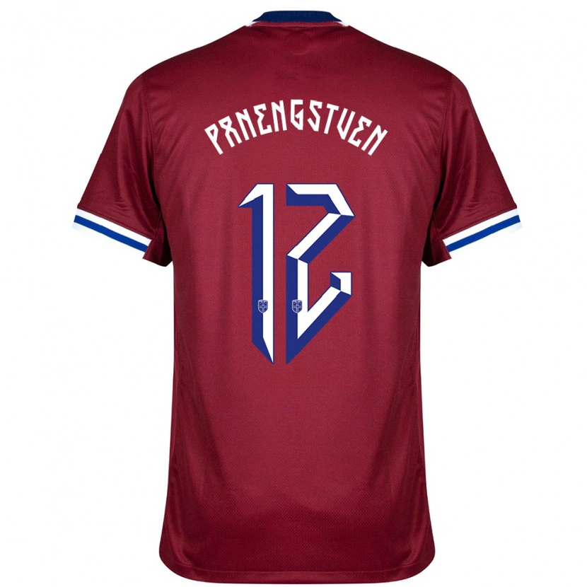 Danxen Damen Norwegen Selma Panengstuen #12 Rot Blau Weiß Heimtrikot Trikot 24-26 T-Shirt Schweiz
