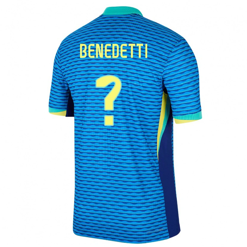Danxen Damen Brasilien Luis Benedetti #0 Blau Auswärtstrikot Trikot 24-26 T-Shirt Schweiz
