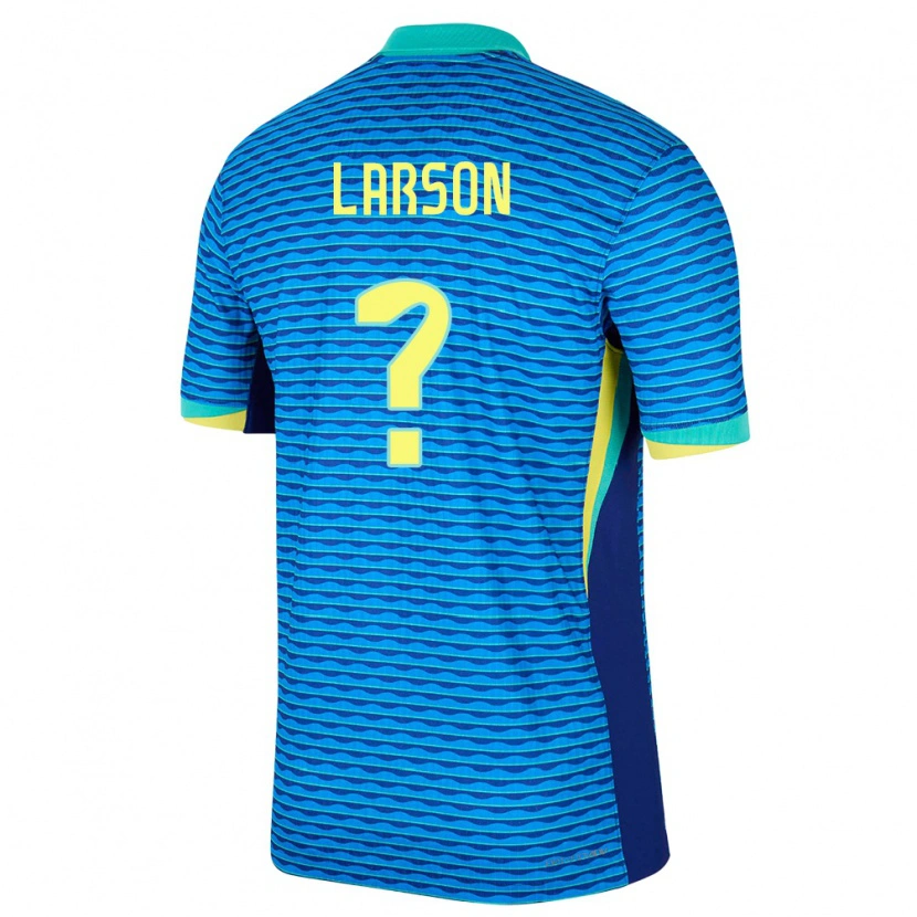Danxen Damen Brasilien Larson #0 Blau Auswärtstrikot Trikot 24-26 T-Shirt Schweiz