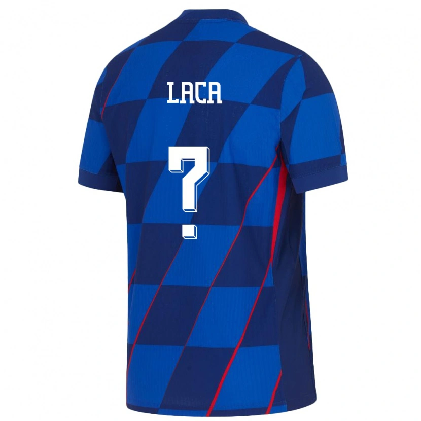 Danxen Damen Kroatien Ivan Laca #0 Blau Auswärtstrikot Trikot 24-26 T-Shirt Schweiz