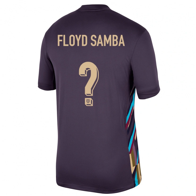 Danxen Damen England Floyd Samba #0 Dunkle Rosine Auswärtstrikot Trikot 24-26 T-Shirt Schweiz