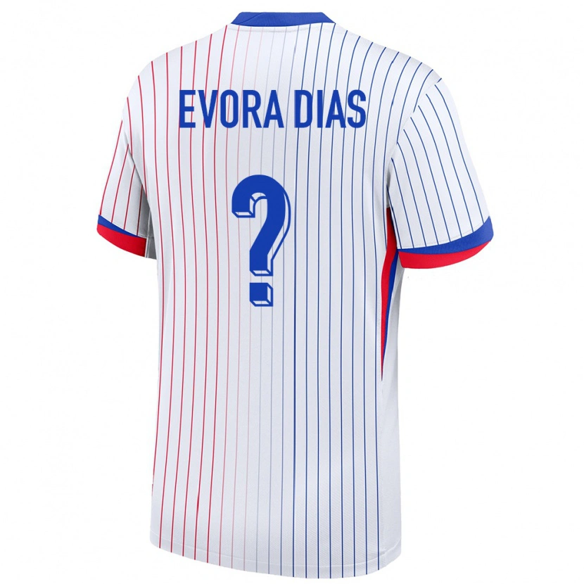 Danxen Damen Frankreich Enzo Evora Dias #0 Weiß Auswärtstrikot Trikot 24-26 T-Shirt Schweiz