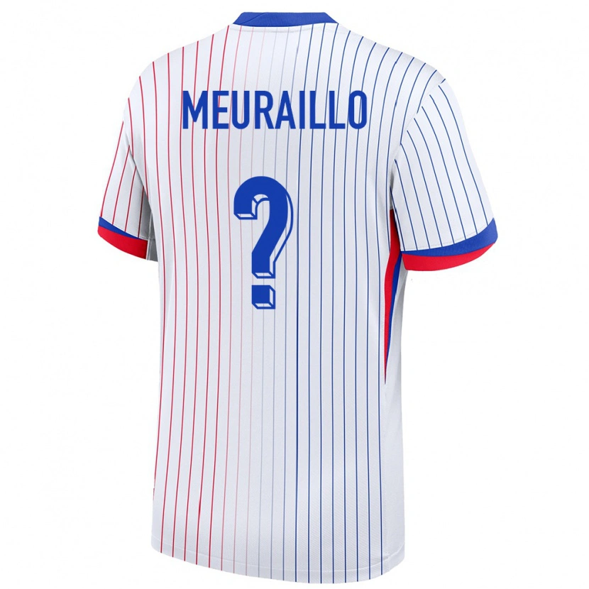 Danxen Damen Frankreich Thâo Mouapa Mwa Meuraillo #0 Weiß Auswärtstrikot Trikot 24-26 T-Shirt Schweiz