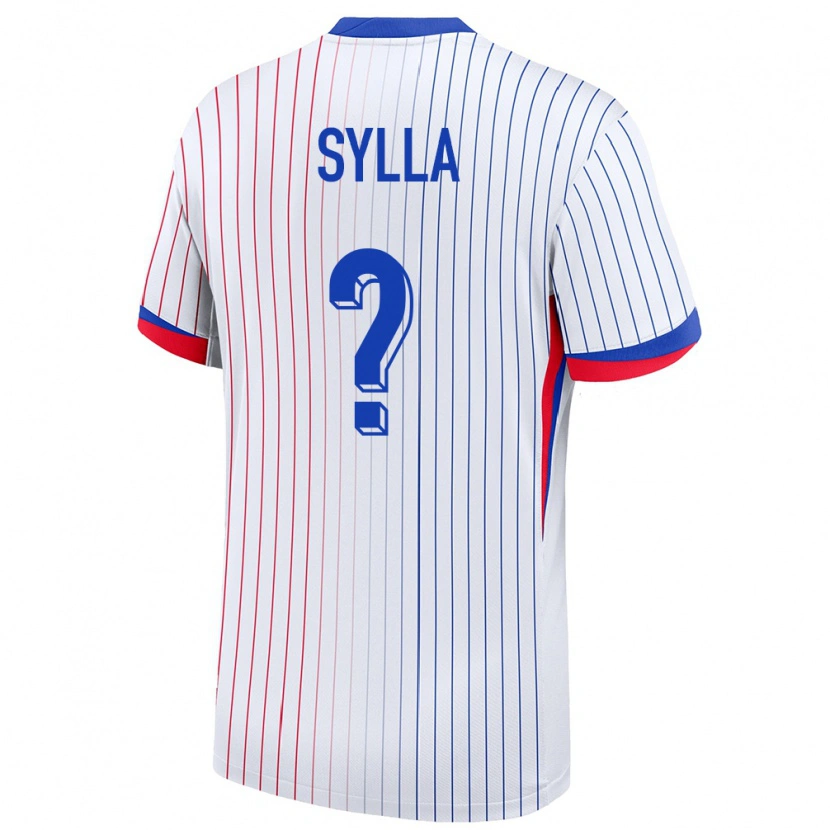 Danxen Damen Frankreich Mohamed Sylla #0 Weiß Auswärtstrikot Trikot 24-26 T-Shirt Schweiz