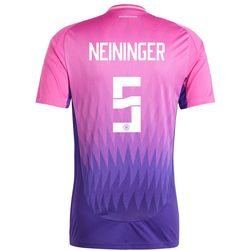 Danxen Damen Deutschland Till Neininger #5 Pink Lila Auswärtstrikot Trikot 24-26 T-Shirt Schweiz
