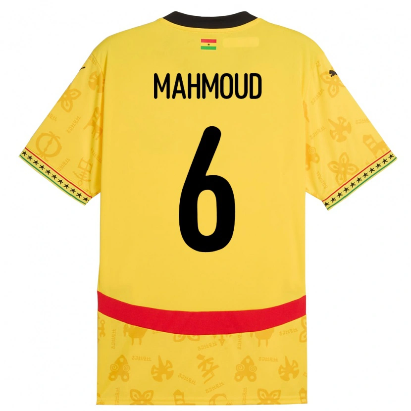 Danxen Damen Ghana Mohaison Mahmoud #6 Gelb Auswärtstrikot Trikot 24-26 T-Shirt Schweiz