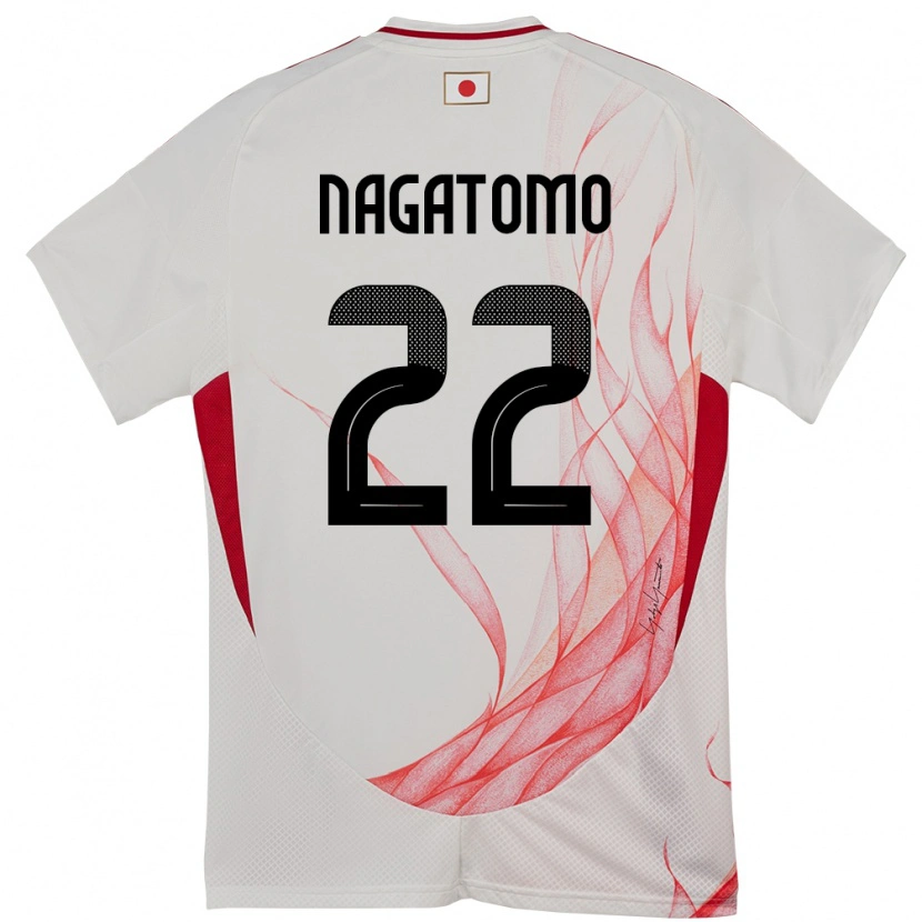 Danxen Damen Japan Yuto Nagatomo #22 Weiß Auswärtstrikot Trikot 24-26 T-Shirt Schweiz
