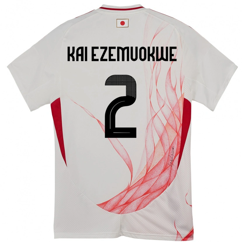 Danxen Damen Japan Chimezie Kai Ezemuokwe #2 Weiß Auswärtstrikot Trikot 24-26 T-Shirt Schweiz