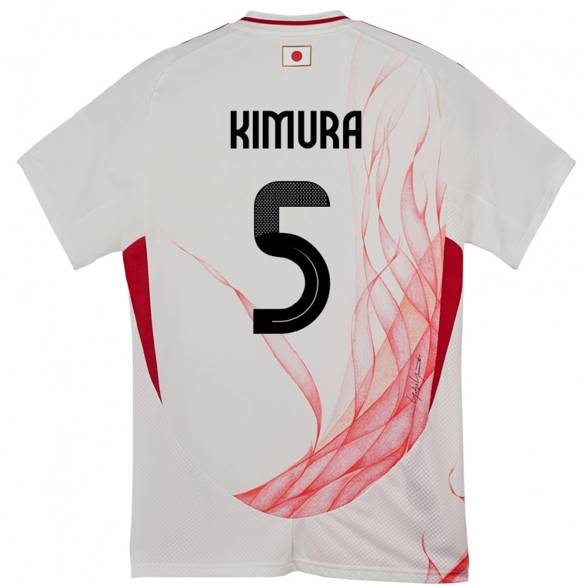 Danxen Damen Japan Seiji Kimura #5 Weiß Auswärtstrikot Trikot 24-26 T-Shirt Schweiz
