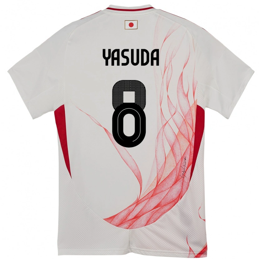 Danxen Damen Japan Kenshin Yasuda #8 Weiß Auswärtstrikot Trikot 24-26 T-Shirt Schweiz