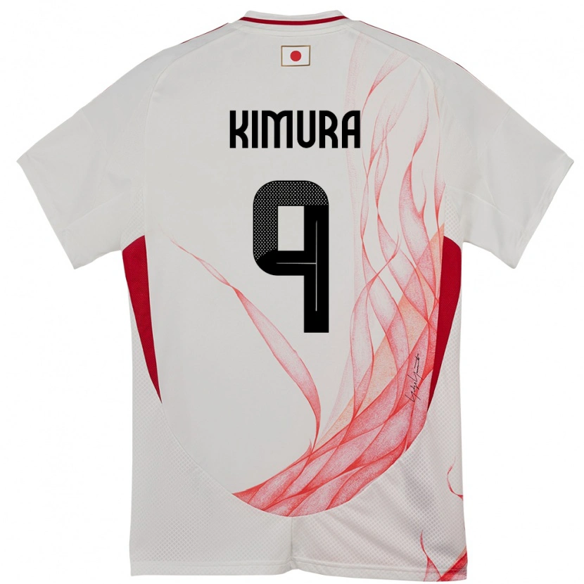 Danxen Damen Japan Yudai Kimura #9 Weiß Auswärtstrikot Trikot 24-26 T-Shirt Schweiz
