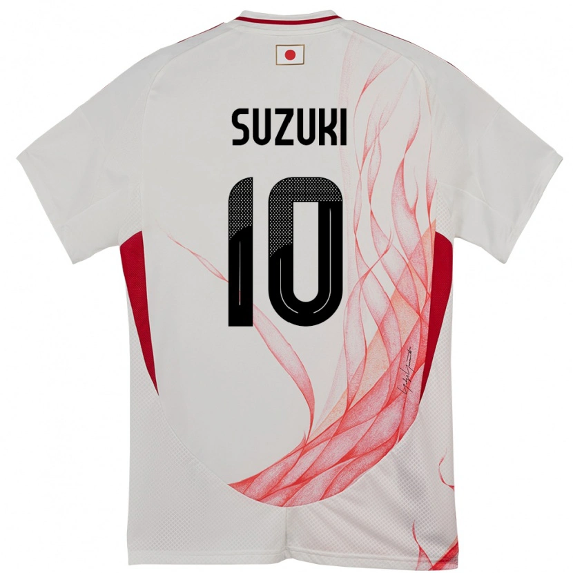 Danxen Damen Japan Yuito Suzuki #10 Weiß Auswärtstrikot Trikot 24-26 T-Shirt Schweiz