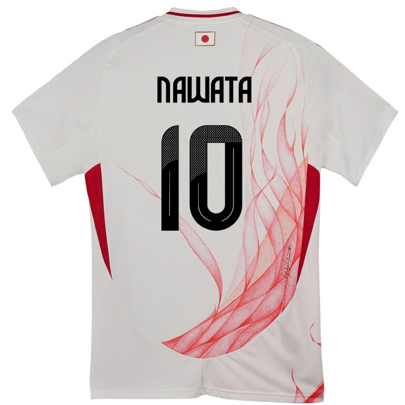 Danxen Damen Japan Gaku Nawata #10 Weiß Auswärtstrikot Trikot 24-26 T-Shirt Schweiz