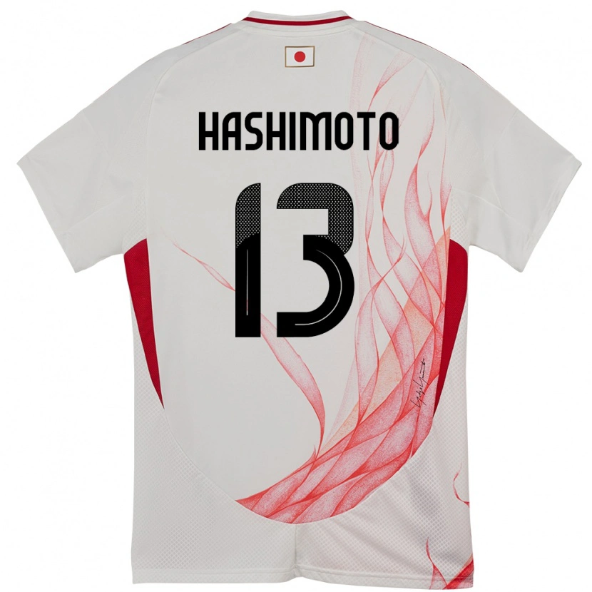 Danxen Damen Japan Riku Hashimoto #13 Weiß Auswärtstrikot Trikot 24-26 T-Shirt Schweiz