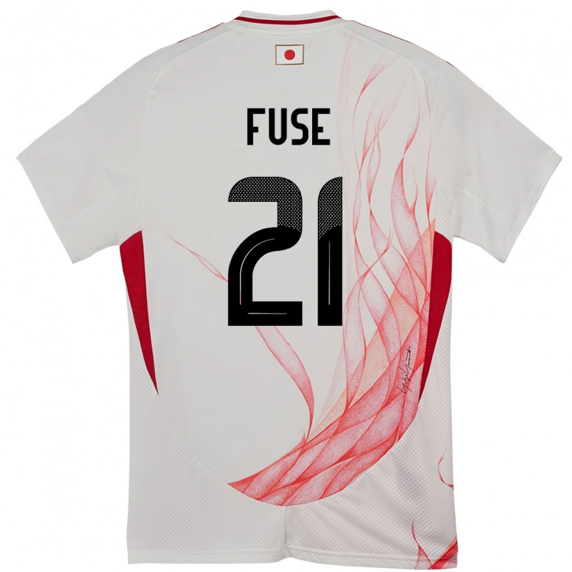 Danxen Damen Japan Katsuma Fuse #21 Weiß Auswärtstrikot Trikot 24-26 T-Shirt Schweiz