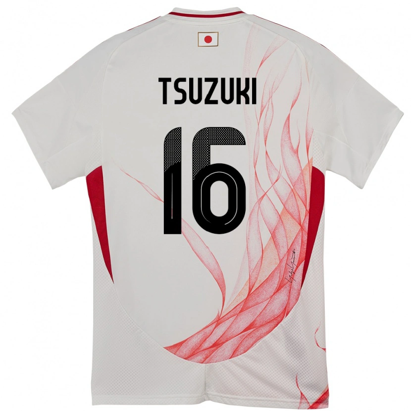 Danxen Damen Japan Shunta Tsuzuki #16 Weiß Auswärtstrikot Trikot 24-26 T-Shirt Schweiz