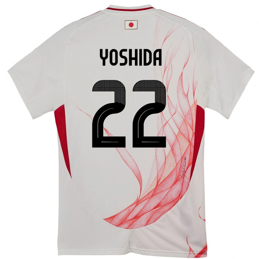 Danxen Damen Japan Maya Yoshida #22 Weiß Auswärtstrikot Trikot 24-26 T-Shirt Schweiz