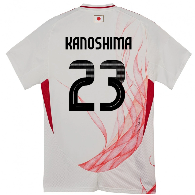 Danxen Damen Japan Yu Kanoshima #23 Weiß Auswärtstrikot Trikot 24-26 T-Shirt Schweiz