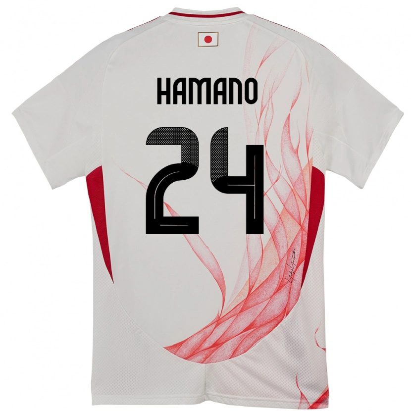Danxen Damen Japan Maika Hamano #24 Weiß Auswärtstrikot Trikot 24-26 T-Shirt Schweiz