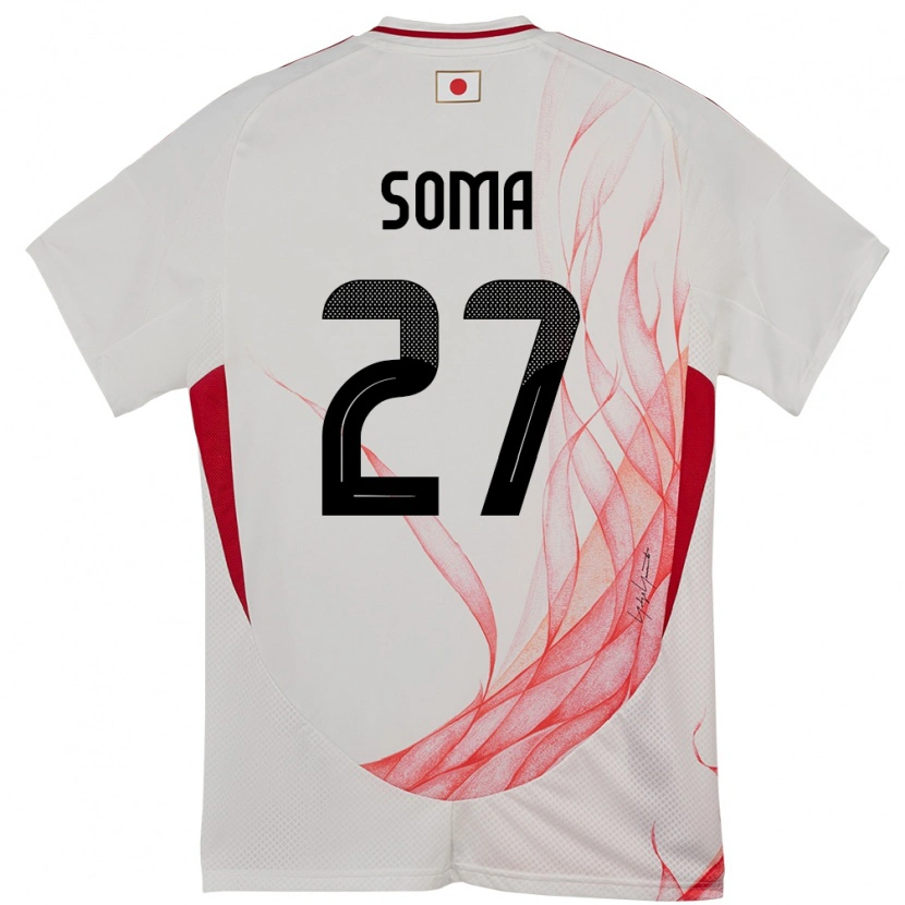 Danxen Damen Japan Yuki Soma #27 Weiß Auswärtstrikot Trikot 24-26 T-Shirt Schweiz