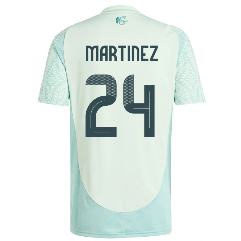 Danxen Damen Mexiko Guillermo Martínez #24 Leinengrün Auswärtstrikot Trikot 24-26 T-Shirt Schweiz