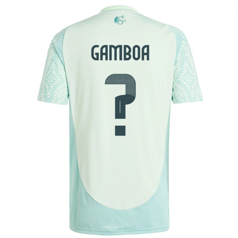Danxen Damen Mexiko Luis Gamboa #0 Leinengrün Auswärtstrikot Trikot 24-26 T-Shirt Schweiz
