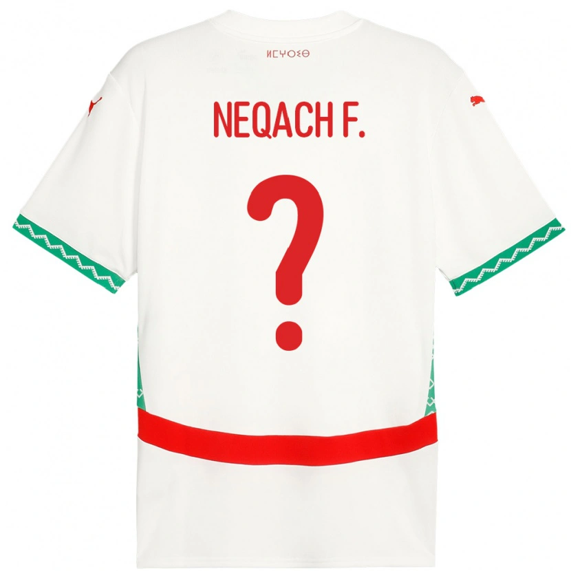 Danxen Damen Marokko Aarón Neqach Fernández #0 Weiß Auswärtstrikot Trikot 24-26 T-Shirt Schweiz