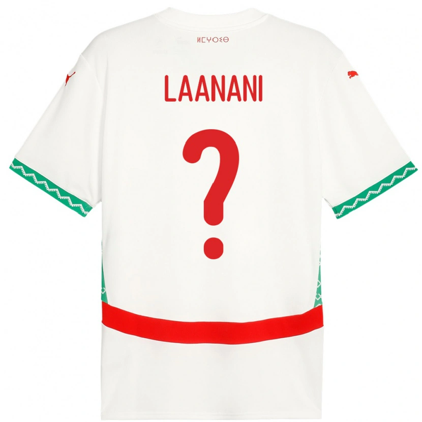 Danxen Damen Marokko Kamal Laanani #0 Weiß Auswärtstrikot Trikot 24-26 T-Shirt Schweiz