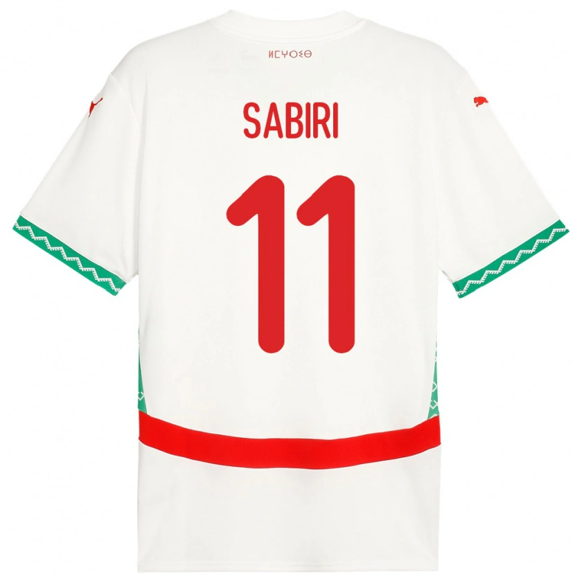 Danxen Damen Marokko Abdelhamid Sabiri #11 Weiß Auswärtstrikot Trikot 24-26 T-Shirt Schweiz