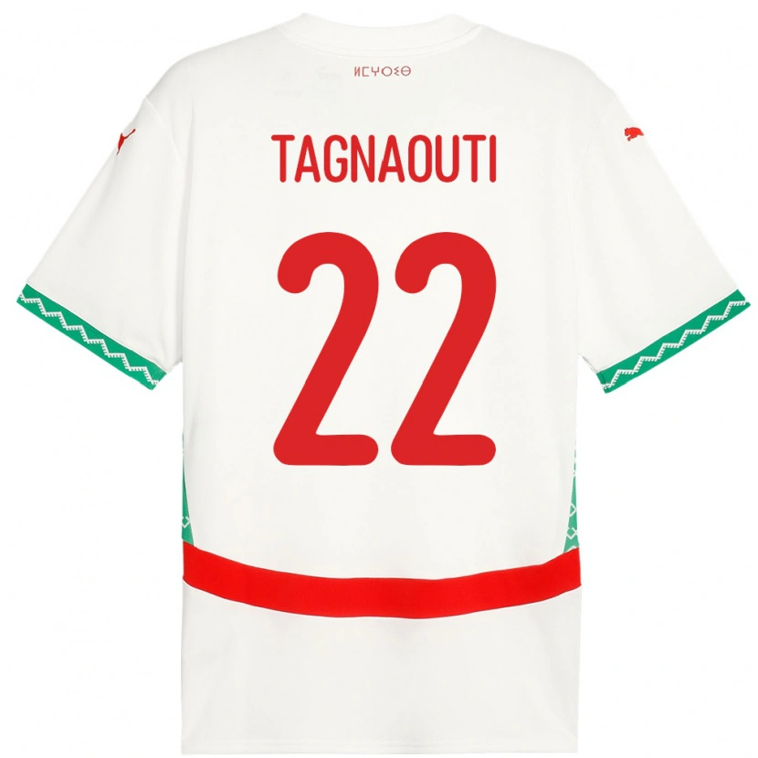 Danxen Damen Marokko Ahmed Reda Tagnaouti #22 Weiß Auswärtstrikot Trikot 24-26 T-Shirt Schweiz