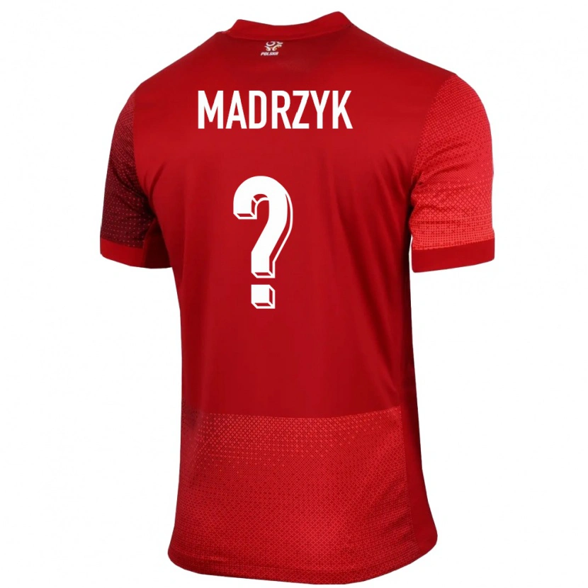 Danxen Damen Polen Jakub Madrzyk #0 Rot Auswärtstrikot Trikot 24-26 T-Shirt Schweiz