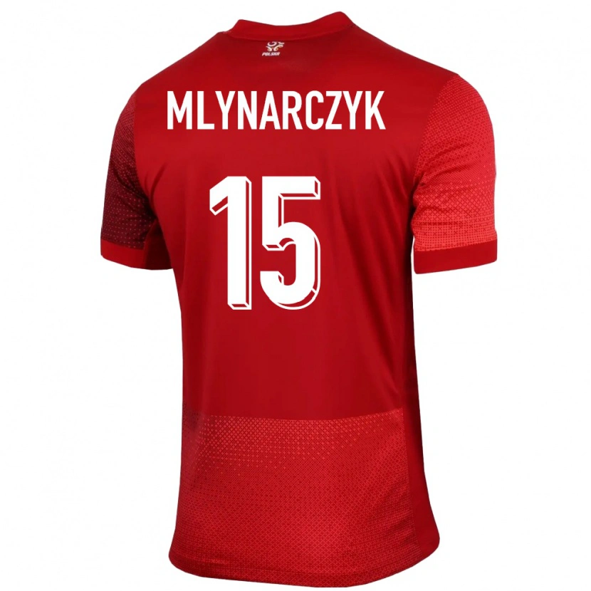 Danxen Damen Polen Antoni Mlynarczyk #15 Rot Auswärtstrikot Trikot 24-26 T-Shirt Schweiz