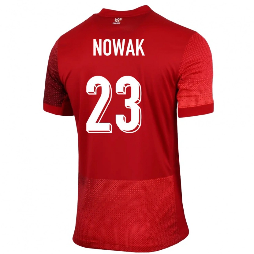 Danxen Damen Polen Wiktor Nowak #23 Rot Auswärtstrikot Trikot 24-26 T-Shirt Schweiz
