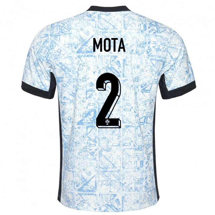 Danxen Damen Portugal Rafael Mota #2 Cremeblau Auswärtstrikot Trikot 24-26 T-Shirt Schweiz