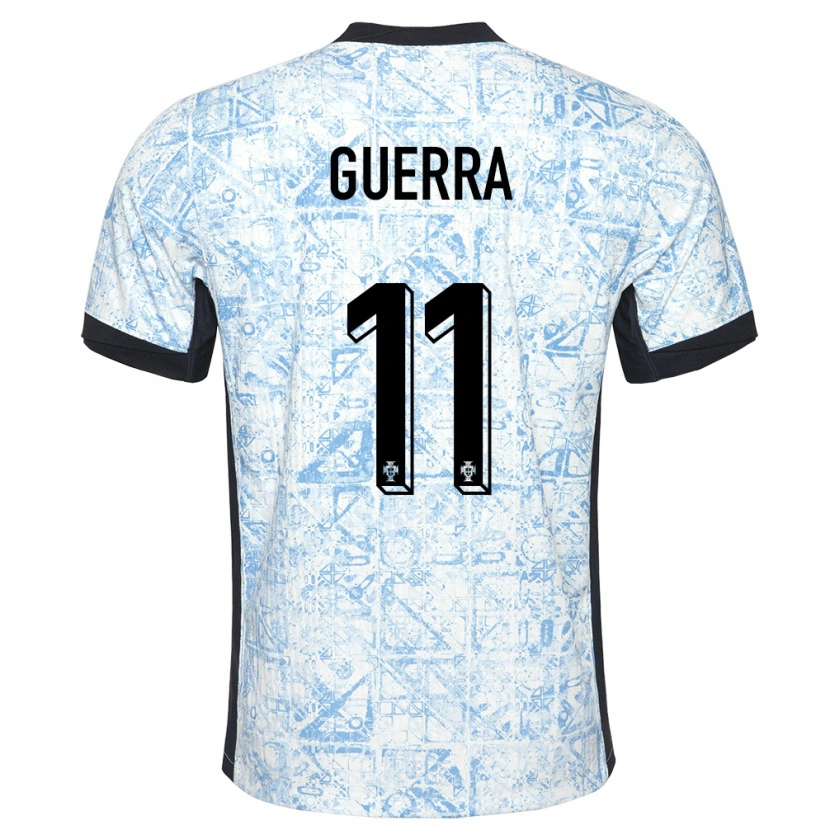 Danxen Damen Portugal Gustavo Guerra #11 Cremeblau Auswärtstrikot Trikot 24-26 T-Shirt Schweiz