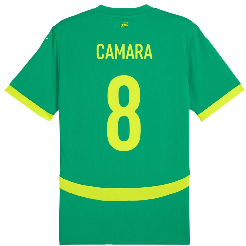 Danxen Damen Senegal Lamine Camara #8 Grün Auswärtstrikot Trikot 24-26 T-Shirt Schweiz
