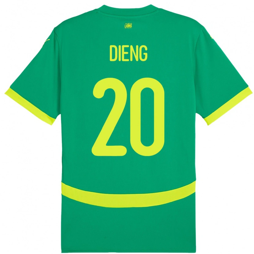 Danxen Damen Senegal Bamba Dieng #20 Grün Auswärtstrikot Trikot 24-26 T-Shirt Schweiz