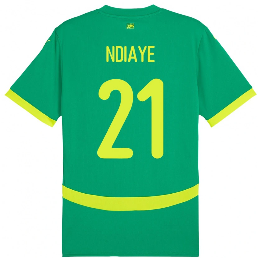 Danxen Damen Senegal Iliman Ndiaye #21 Grün Auswärtstrikot Trikot 24-26 T-Shirt Schweiz