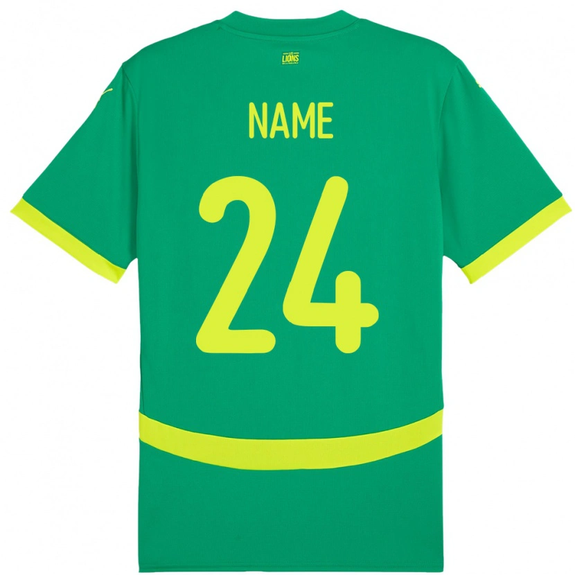 Danxen Damen Senegal Moustapha Name #24 Grün Auswärtstrikot Trikot 24-26 T-Shirt Schweiz