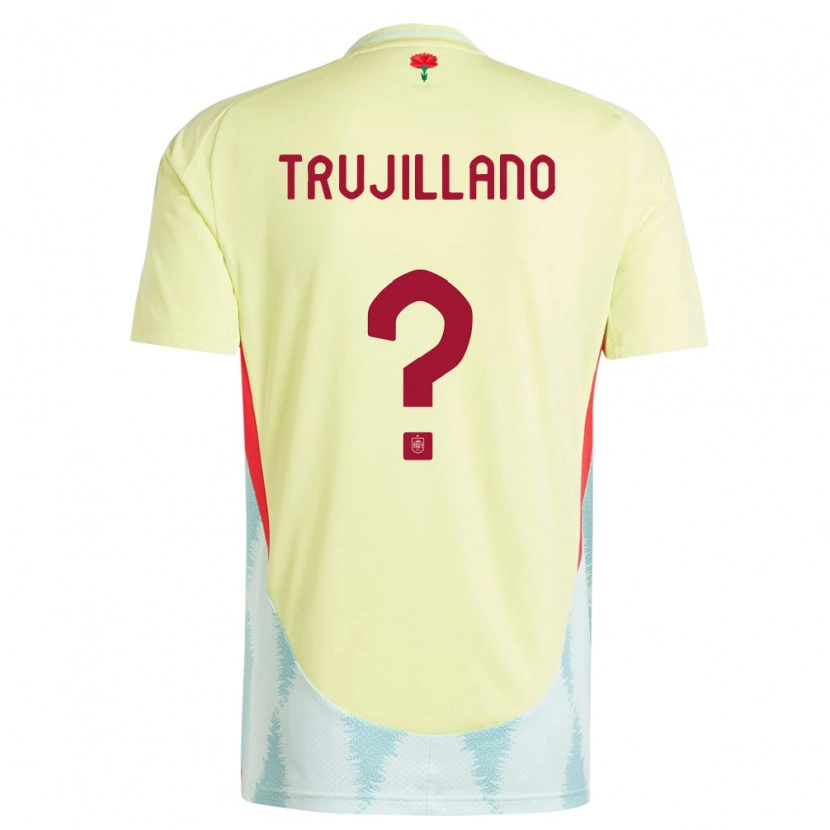 Danxen Damen Spanien Guillermo Trujillano #0 Gelb Auswärtstrikot Trikot 24-26 T-Shirt Schweiz