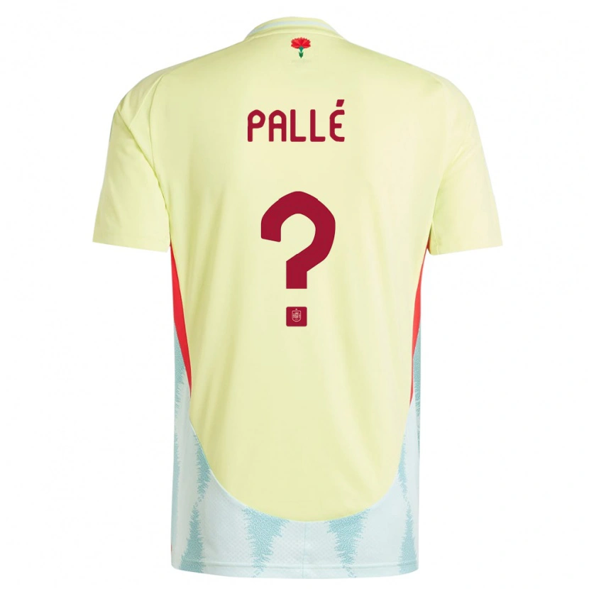 Danxen Damen Spanien Joel Pallé #0 Gelb Auswärtstrikot Trikot 24-26 T-Shirt Schweiz